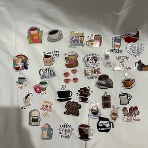 Coffee-Themed Sticker Set